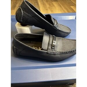 Calvin Klein Blue Casual Leather Dress Shoes Men Size 10.5M US.